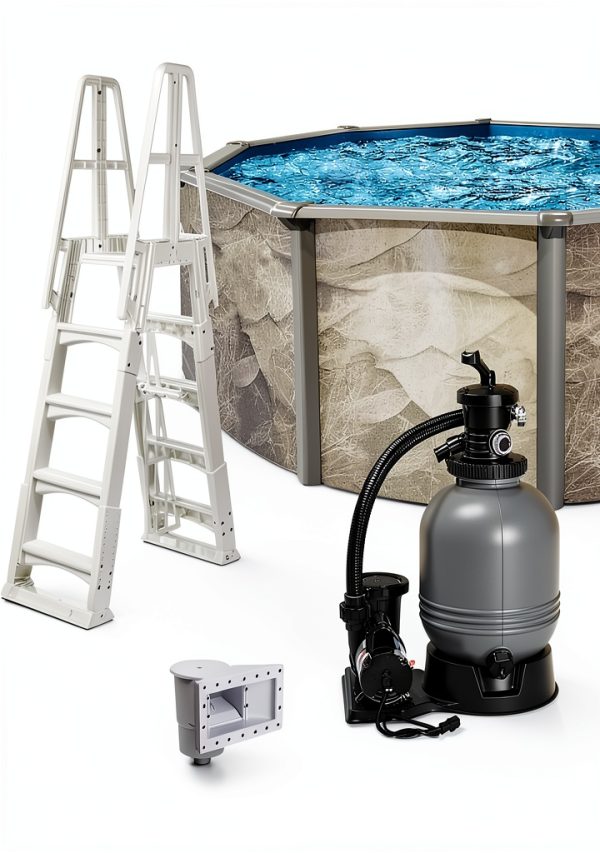Boulder 18' x 52" Steel Above Ground Pool by WaterThat-0