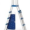 Blue Wave Capri Steel Above Ground Pool 15ft Round Gray-4