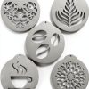 Coffee Decorating Stencils 5Pcs Stainless Steel for Latte Art,-0