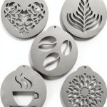 Coffee Decorating Stencils 5Pcs Stainless Steel for Latte Art,-0