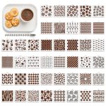 42PCS Cookie Stencils Reusable Royal Icing Plastic Baking Stencil for-0
