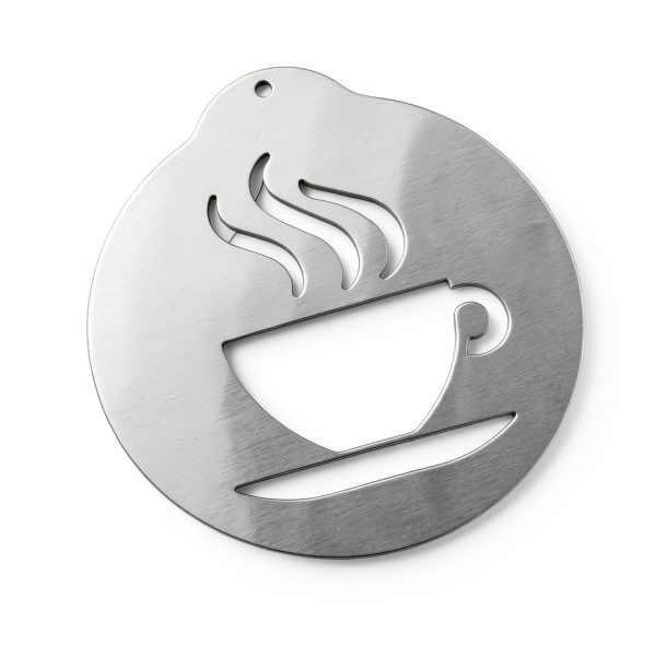 Coffee Decorating Stencils 5Pcs Stainless Steel for Latte Art,-4