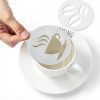Coffee Decorating Stencils 5Pcs Stainless Steel for Latte Art,-7