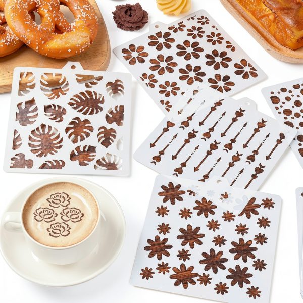 42PCS Cookie Stencils Reusable Royal Icing Plastic Baking Stencil for-2