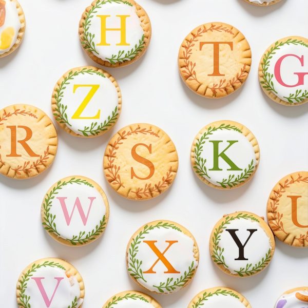 Small Letter Stencil for Cakes Cookies Reusable Alphabet Stencil 27-4