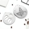 Coffee Decorating Stencils 5Pcs Stainless Steel for Latte Art,-6