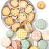 42PCS Cookie Stencils Reusable Royal Icing Plastic Baking Stencil for-6